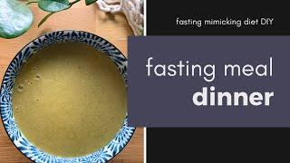 Fasting Mimicking Diet DIY dinner prep