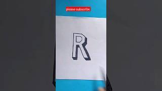 3d R drawing creativity Tripura #shorts #youtubevideo #shortsvideo