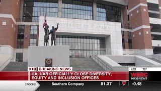 UA, UAB officially close diversity, equity, and inclusion offices