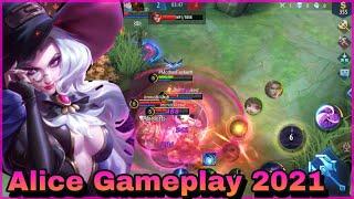 ALICE GAMEPLAY 2021 | ALICE MOBILE LEGENDS | ALICE BEST BUILD 2021 | ALICE TOP 1 GAMEPLAY | ALICE ML