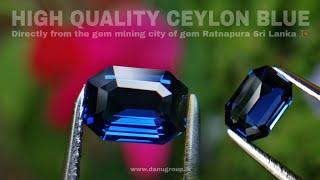 HIGH QUALITY CEYLON VIVID ROYAL BLUE SAPPHIRE FROM UNDERGROUND MINING CITY OF GEM RATNAPURA SRI LANK