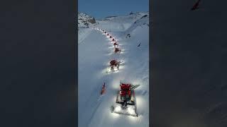 How ischgl works - one of the biggest only Pistenbully fleeds in the alps