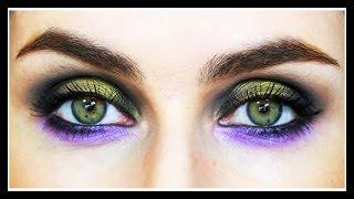 Fall Makeup Tutorial Green & Purple Smokey Eye | LetzMakeup