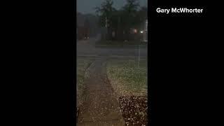 DFW Weather: Hail storm in Mesquite, Texas