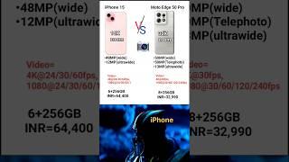 Moto Edge 50 Pro vs IPhone 15 Camera Comparison #trendy