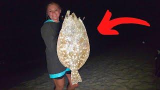 2 Hours of Gigging Flounder on PUBLIC Beaches!!