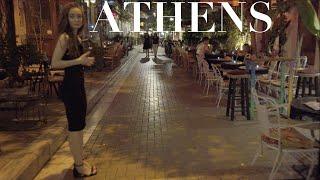 Athens Summer Night Walk | Greece | June 2023 [4K HDR]