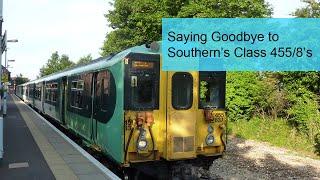 Goodbye Southern Class 455/8's. These South London workhorses bow out after 39 years in service