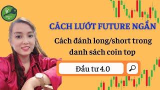 Cách lướt future ngắn - Cách đánh long/short trong danh sách coin top tăng giảm mỗi ngày?