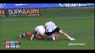 Shaun Johnson vs. Michael Jennings (Roosters vs. Warriors 2013)