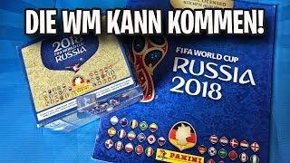 PANINI FIFA WM RUSSLAND 2018 Sticker Display Box Opening/Unboxing 500 Sticker!