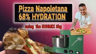 Pizza Napoletana dough 68% using the Sunmix 6kg