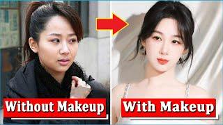 Top 10 Chinese Actress With Open Mouth Makeup And Without Makeup