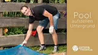 ▶ Pool aufstellen Untergrund – was unter den Pool legen? | Garten-und-Freizeit.de