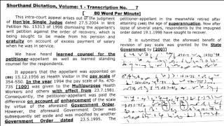 Shorthand Dictation (Legal) 80 WPM Volume 1, Exercise 7