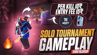 Per Kill 10₹  Entry Fee 15₹  Solo Tournament Gameplay ️ || Win 27 Esports App  IPhone 12