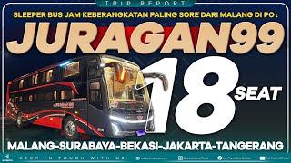 Rekomendasi Sleeper Bus Jam Setelah Pulang Kantor! PO JURAGAN99 TRANS : JETBUS5 DREAM COACH 18 SEAT