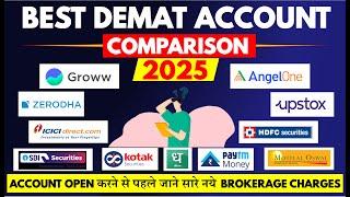 Share Brokers Comparison | Best Demat Account in India 2025 | कौन सा App सबसे अच्छा है ?