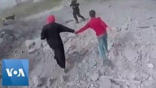 New Video from Syrian Civil Defense: Government Shells Marketplace in Northwest Syria