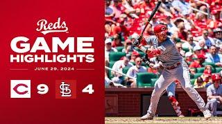 Reds vs. Cardinals Game Highlights (6/29/24) | MLB Highlights