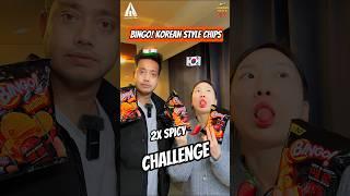 Green chilli vs Bingo! Korean style chips challenge. @BingoSnacks