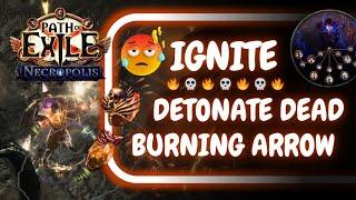 [PoE 3.24] Ignite Burning Arrow CoC Detonate Dead Elementalist Starter Teaser for 3.25