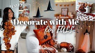 FALL DECORATE WITH ME 2023 | cozy, boho, spooky autumn decor 