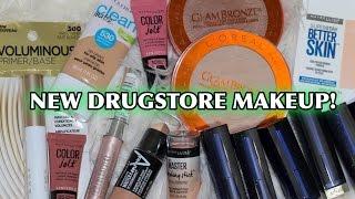 New Drugstore Makeup!  Maybelline, Covergirl & Loreal | HAUL, MINI REVIEWS & DEMOS