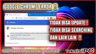 CARA MENGATASI UPDATE CHROME ERROR:3 CODE 0x80040154