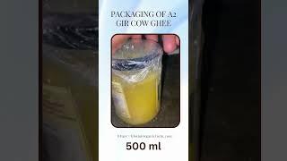 Bhumiorganicfarm Ghee Ki packaging || 1 #gircow #cowmilk #cow #cowproducts  #gircowghee