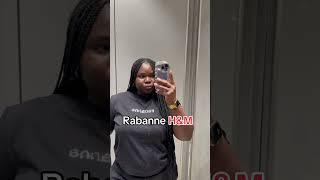 RABANNE X H&M  COLLECTION TRY ON #hm #tryon #shorts