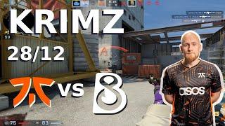 KRIMZ Highlights ONLY (28/12) - fnatic vs B8 - Vertigo - Blast Major EU RMR - CSGO POV Highlights