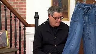 Isaac Mizrahi Live! True Denim Trouser Jeans with Patch Pockets on QVC