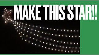 Making your own outdoor Holiday decorations; the shooting stars.  Our Christmas Lights.