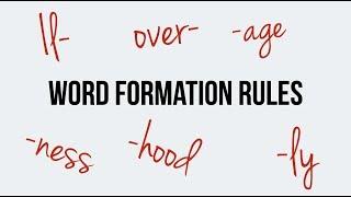 English. Word formation. Prefixes il, over. Suffixes age, ness, hood. Suffix ly for adjectives