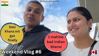 Winnipeg ke best indian style momo mil gye | Weekend Vlog #6 | Indian couple in Canada