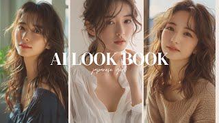 【4K】AI LookBook - Japanese Cute Girl Perm hair / パーマスタイルの可愛い女の子 / 일본의 귀여운 소녀 파마 머리 -