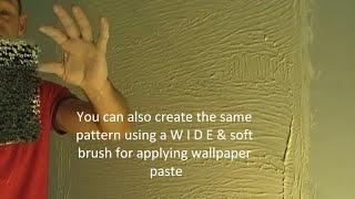 Stipple Brush Scroll Artexing Wall Texture Pattern