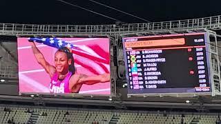 Shacarri Richardson wins the Womens 100 Meter Run with a Championship Record | Jamaica got 2nd & 3rd