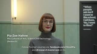 Pia-Zoe Hahne, Student Ambassador research master CAST 2021-2023