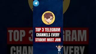 Top 3 Telegram Channel Every Student must join #tech #students #coding #programming #shorts