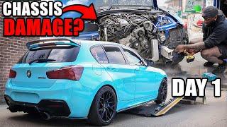 FIXING A SMASHED BMW M140i - DAY 1 OF 2