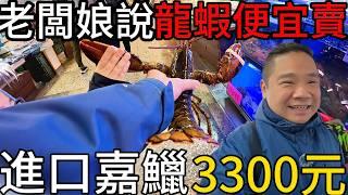 一尾3300？？？沒吃過的進口養殖高檔真鯛丨老闆娘說龍蝦一斤便宜500丨最刺激的代客料理丨2025最新梧棲漁港魚價探索