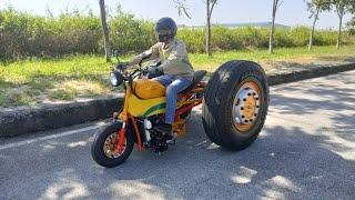 Try To Build Crazy Trike Uses Truck Wheels At Home And The End...