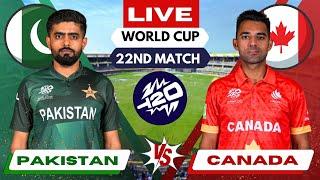 Live: PAK vs CAN Live Match | Live Score & Commentary | Pakistan vs Canada Live t20 Match