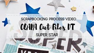 COAPA CUT FILES \\ Using a Cut File as a Stencil \\ scrapbooking process video