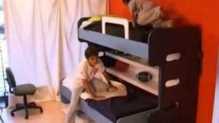 Hiddenbed New Zealand | Kids Bunk Beds Desk in one