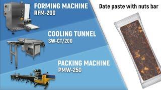 Automatic manufacturing line for date paste bar - fruit bar manufacturing process