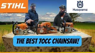 70cc Chainsaw Shootout! Husqvarna VS Stihl. 572XP MS462C MS400C