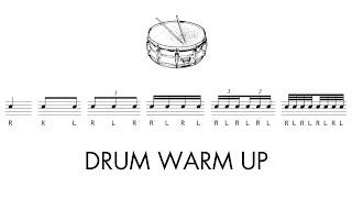 Drum Warm Up - Singles, Doubles & Paradiddles 